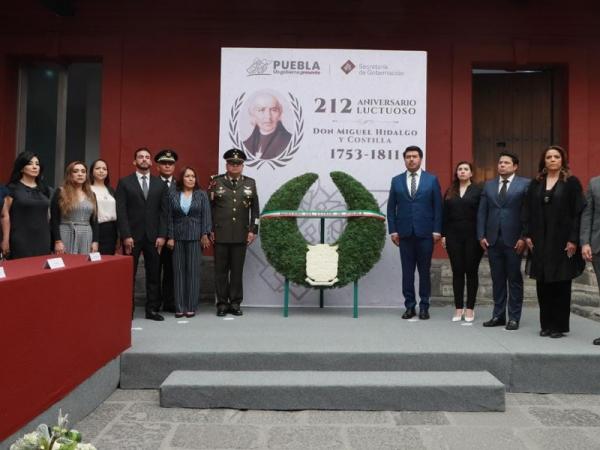 Conmemora gobierno de Puebla 212 Aniversario Luctuoso de Miguel Hidalgo