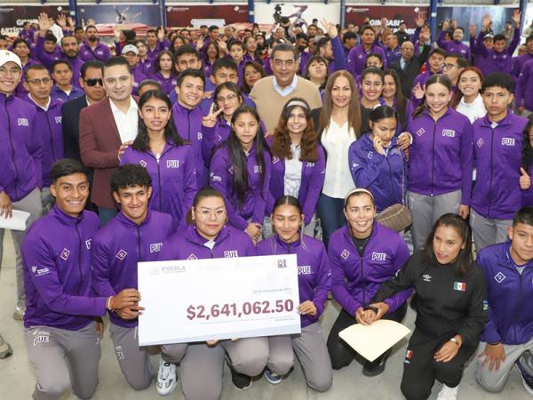 Tiene Puebla un gobierno estatal que fomenta deporte y respalda a atletas