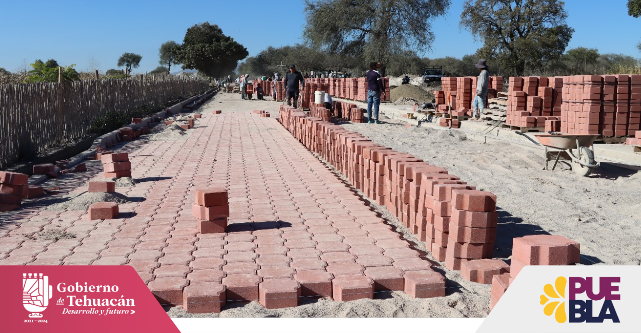 Con obra pública, Gobierno de Tehuacán mejora la infraestructura en San Vicente Ferrer