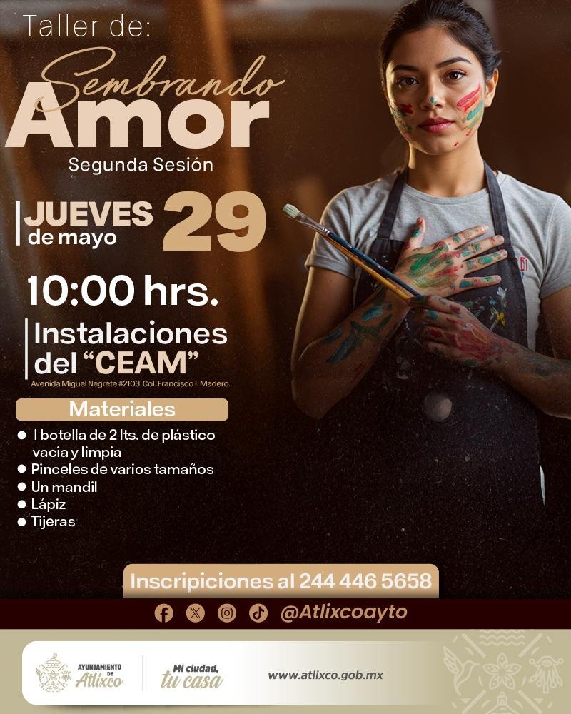Se parte de la segunda sesión del taller “Sembrando Amor”!